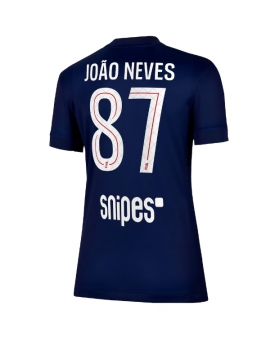 Paris Saint-Germain Joao Neves #87 Maglia Gara Casa Repliche 2025-26 Donna Maniche Corte Paris Saint-Germain Joao Neves #87 Maglia Gara Casa Repliche 2025-26 Donna Maniche Corte